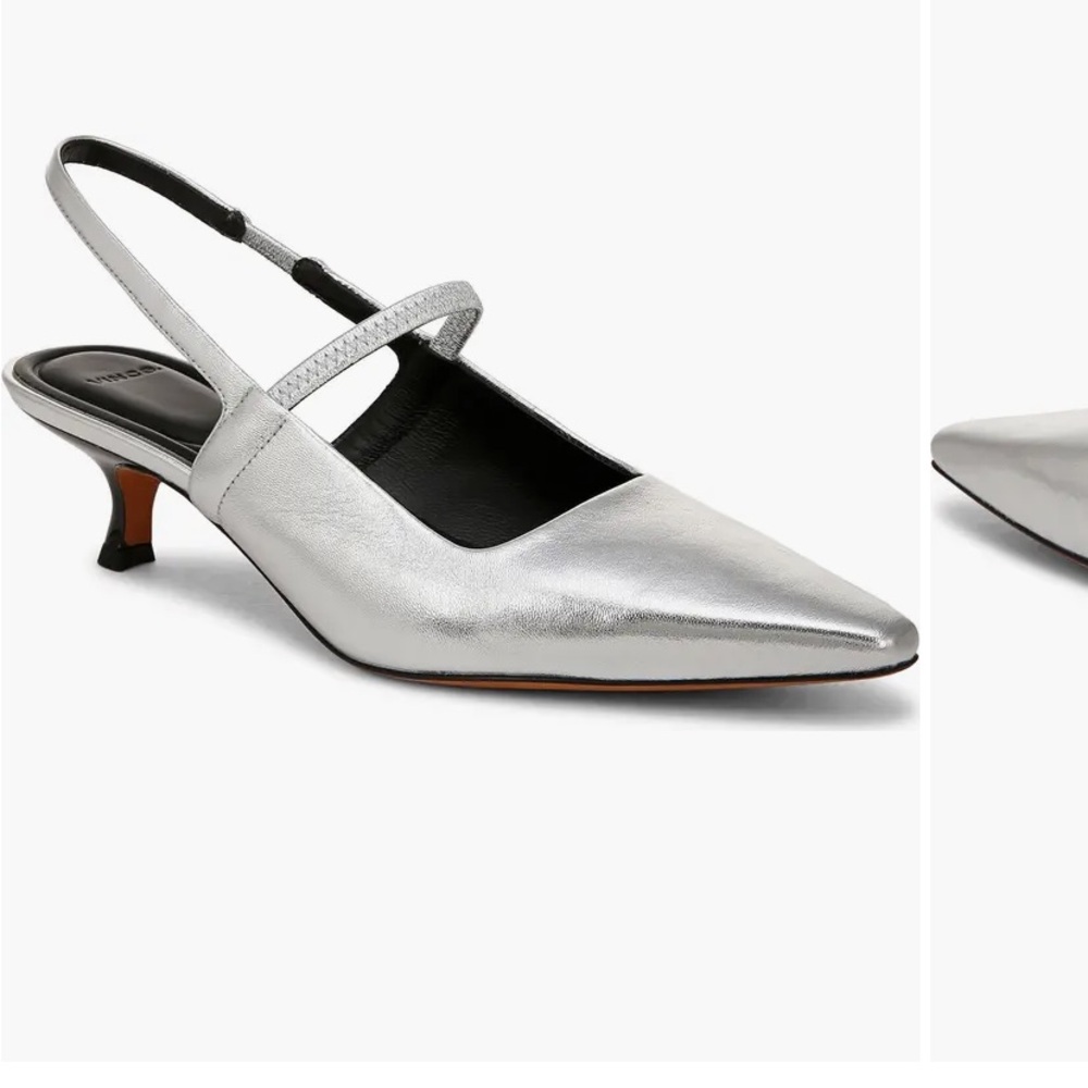 Vince Womens Kitten Heel Pumps shoes.Leather.Best offer